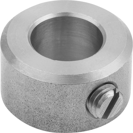 Shaft Collar DIN705, Form:A Grub Screw With Slot, Steel Bright 5X10, B=6